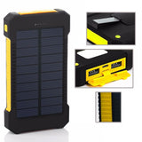 300000mAh Waterproof Portable Solar Charger Dual USB Battery Power Bank Phone