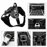 Tactical Dog Excursion K9 Training Patrol Vest Harness, Extra Large- Medium Size