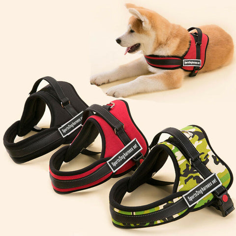 Working Dog Vest Service TRAINING Dog Harness Heavy Duty For Pitbull Boxer Husky