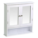 Wall Mount Bathroom Cabinet Organizer Kitchen Cupboard w/Door Storage Shelf Home