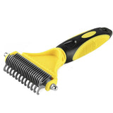 Pet Dog Cat Hair Fur Shedding Trimmer Grooming Dematting Rake Comb Brush Tool