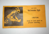 10 NEW RATTLESNAKE EGGS PRANK GAG GIFT ENVELOPES RATTLE SNAKE EGG JOKE SCARE