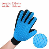 Pet Dog Cat Deshedding Brush Glove Gentle True Efficient Touch Massage Grooming