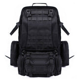 Black 55L Military Sports Tactical Camping Hiking Backpack Luggage Rucksack Bag