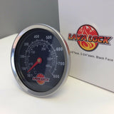 LavaLock 2-3/8" BBQ smoker pit thermometer charcoal grill TEMP GAUGE 2-3/4 stem