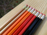 12 Personalized custom Round UV printed pencils. Non toxic. Printed Pencils.