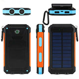 Waterproof 300000mAh Dual USB Portable Solar Charger Solar Power Bank For Phone