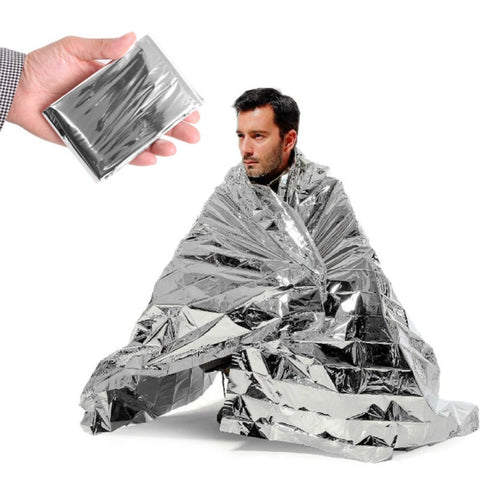 Set of 10 Emergency Blanket Survival Solar Insulating Mylar Thermal Heat