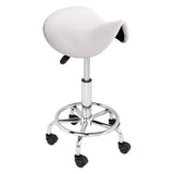 Adjustable Salon Stool Hydraulic Saddle Rolling Chair Tattoo Facial Massage Spa