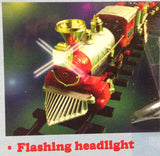 New Light Sounds ANIMATED CHRISTMAS TRAIN SET Holiday Decoration Mounts in Tree!