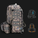 55L Outdoor Military Molle Tactical Backpack Rucksack Camping Bag