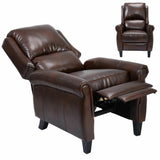 Leather Recliner Accent Chair Push Back Living Room Home Furniture