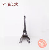 Black Metal Paris Eiffel Tower Statue Centerpiece Wedding Decoration