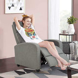 Recliner Chair Fabric Single Sofa Modern Reclining Seat Home Theater Seating