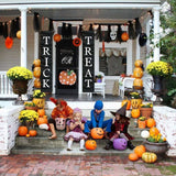 Trick or Treat Halloween Banner, Halloween Decor (72in x 14in) Indoor Outdoor