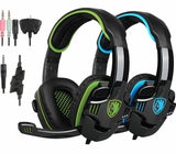 3.5mm Stereo Wired Gaming Headsets  Headphones w/Mic For PS4 Xbox