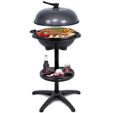 Electric BBQ Grill 1350W Non-stick 4 Temperature Setting Outdoor Garden Camping