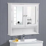 Wall Mount Bathroom Cabinet Organizer Kitchen Cupboard w/Door Storage Shelf Home