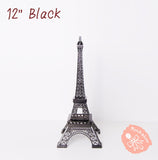 Black Metal Paris Eiffel Tower Statue Centerpiece Wedding Decoration