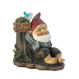 not disturb Sleeping lazy Gnome outdoor Garden yard sleepy Statue Statuary nome