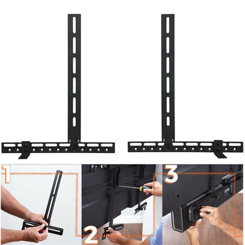 Universal Soundbar Bracket Mounting on TV /Wall for Home Theater Sony LG Vizio