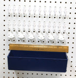 Plastic 71 pc Peg Hook Kit & Bin Assortment PEGBOARD NOT INCLUDED