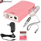 Portable Electric Nail Drill File Rechargeable Cordless Manicure Machine Set