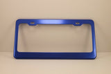 Anodized Aluminum License Plate Frame - Blue