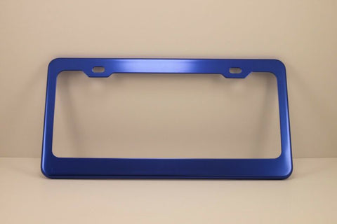 Anodized Aluminum License Plate Frame - Blue