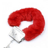 New Handcuffs Up Furry Fuzzy Sexy Slave Hand Ring Ankle Cuffs Restraint Bed Toys