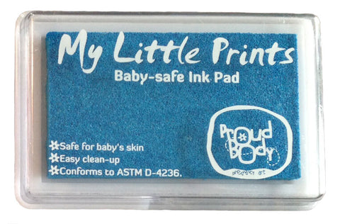 BABY SAFE NON TOXIC INK PAD Handprint Foot Finger Print - BLUE - Acid Free