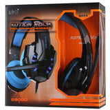 Gaming Headset Surround Stereo Headband Headphone USB 3.5mm LED with Mic for PC