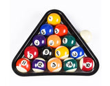 1.5 Inch Mini Pool Billiard Balls Set Plastic 8-Ball Triangle Rack