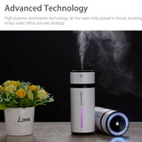 LED Mini Portable Car Humidifier Air Purifier Freshener Essential Oil Diffuser