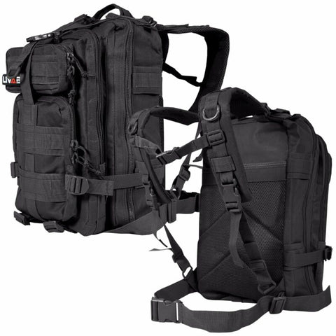 EDC Outdoor Military Tactical Backpack Rucksack Hiking Camp Travel Bag Black