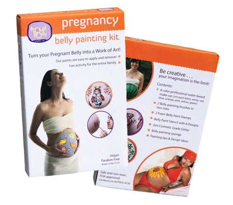 Proud Body PREGNANCY BELLY PAINTING KIT - Vegan, No Parabens, NonToxic, USA Made