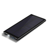 100000mAh 2 USB Portable Solar Battery Charger Power Bank For Cell Phone US