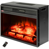 23 in. Freestanding Electric Fireplace Insert Heater with Remote Control