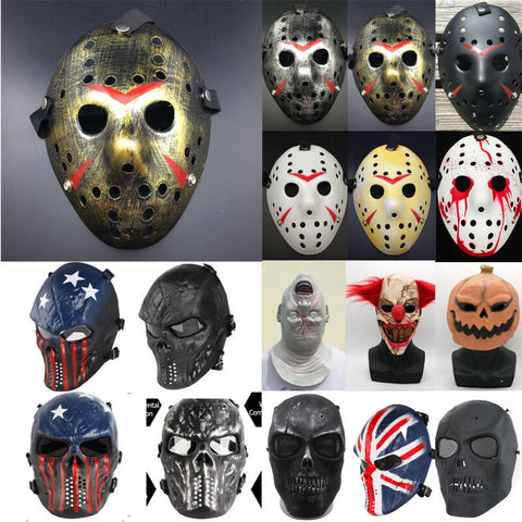 Jason Voorhees Friday the 13th Horror Movie Hockey Mask Scary Halloween Mask USA