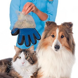 2Touch Pet Grooming Glove Brush Dog Cat Fur Hair Removal Mitt Massage Deshedding