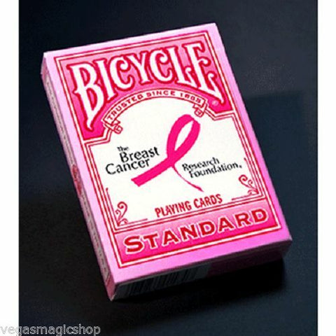 Pink Ribbon Deck Bicycle Playing Cards Poker Size USPCC Limited Ed Breast Cancer