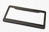 100% CARBON FIBER LICENSE PLATE FRAME TAG COVER ORIGINAL 3K With Free Caps