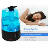 Ultrasonic Humidifier Cool Mist Dual Nozzle 5L Auto Shut-Off Whisper Quiet