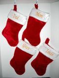 Personalized Christmas Stocking Custom Name Embroidered