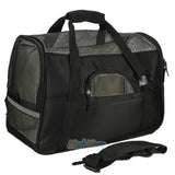 Pet Carrier Soft Sided Large Cat/Dog Comfort Travel Bag Oxford Airline Approved