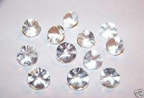 Edible Sugar Diamonds ASSORTED SIZES Wedding Cake Cupcake Candy Decoration 20pc