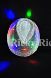 LED Fedora Hat Light-Up Sequins Mens Womens Kids Black Novelty Party Accessories