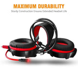 Gaming Headset Surround Stereo Headband Headphone USB 3.5mm LED with Mic for PC