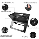 Portable Compact Charcoal Barbecue BBQ Grill Outdoor Camping Cooker Bars Smoker