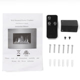 33"x22" Large 1500W Electric Fireplace Wall Mount Heater with Remote Adjustable